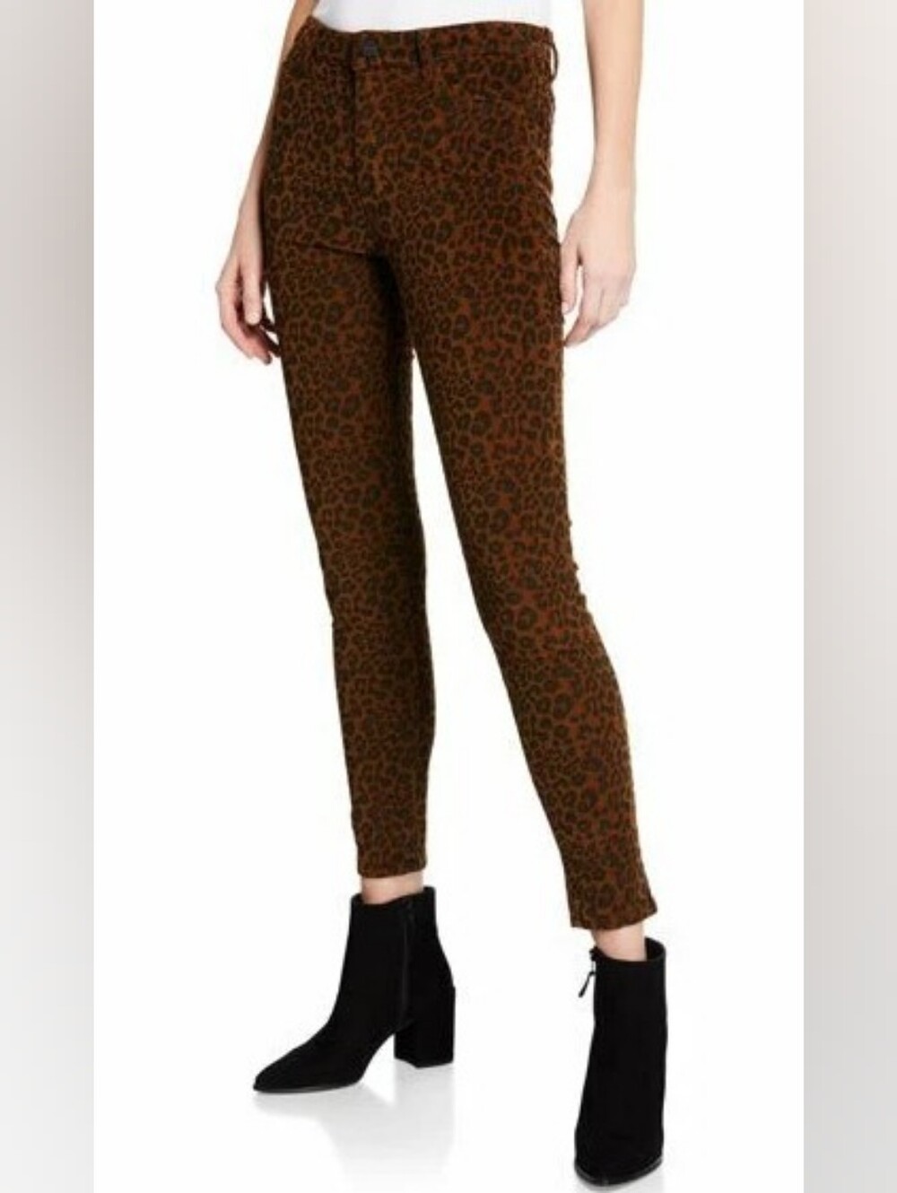 Sanctuary Brown Animal Print Social Ankle Skinny High Rise Misses Size 31